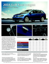 2016 VW Golf Wagon Sell Sheet CN