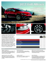 2017 VW Golf Alltrack Sell Sheet V1 CN