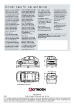 2003 Citroën Picasso Tech Specs UK