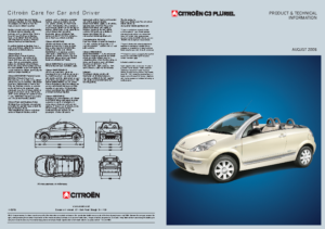 2006 Citroën C3 Pluriel Tech Specs UK