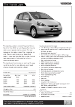 2003 Honda Jazz Specs & Prices UK