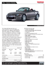 2004 Honda S2000 Specs & Prices UK