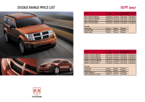 2007 Dodge Pricelist Sept UK