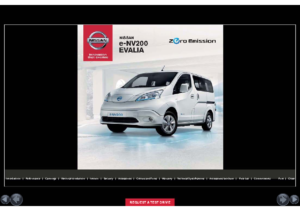 2016 Nissan e-NV200 Evalia UK