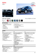 2009 Toyota RAV4 Specs UK