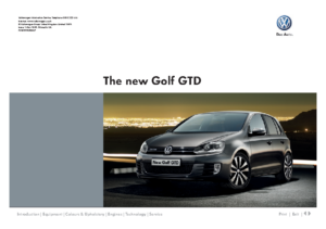 2009 VW Golf GTD UK