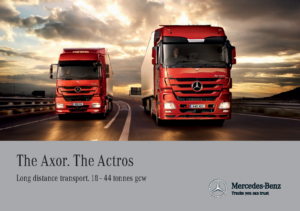 2011 Mercedes-Benz Axor Aactros Long Distance UK