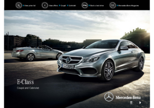 2015 Mercedes-Benz E-Class Coupe & Cabriolet UK