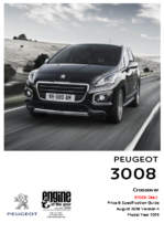 2016 Peugeot 3008 Prices & Specs UK