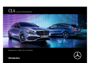 2017 Mercedes-Benz CLA Coupe & Shooting Brake UK