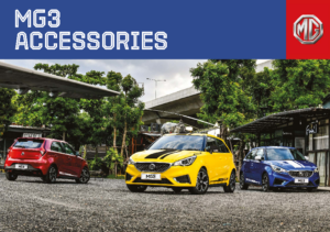 2021 MG MG3 Accessoires UK