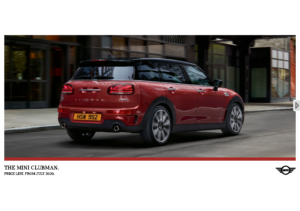 2021 MINI Clubman Pric Llist UK