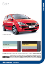 2008 Hyundai Getz Specsheet AUS