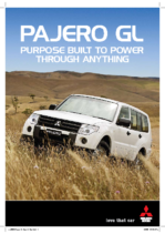 2009 Mitsubishi Pajero GL Spec Flyer AUS