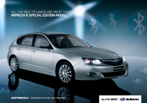 2011 Subaru Impreza R Special Edition Flyer AUS