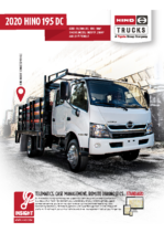 2020 Hino 195 DC Spec Sheet