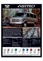 2002 Chevrolet Astro Spec Sheet