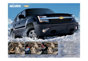 2004 Chevrolet Avalanche Spec Sheet