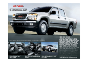 2004 GMC Canyon Spec Sheet