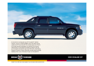 2005 Cadillac Escalade ESV Spec Sheet