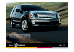 2005 Cadillac SRX Spec Sheet