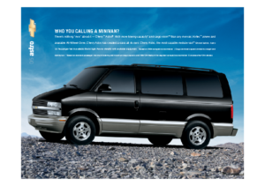 2005 Chevrolet Astro Spec Sheet