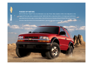 2005 Chevrolet Blazer Spec Sheet