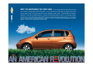 2006 Chevrolet Aveo Spec Sheet