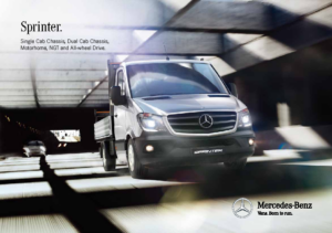 2014 Mercedes-Benz Sprinter Cab-Chassisand Motorhome AUS