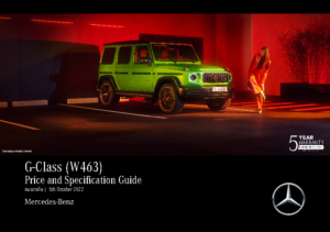 2022 Mercedes-Benz G-Class Specs AUS