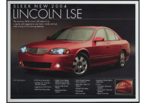 2004 Lincoln LS LSE Package Flyer