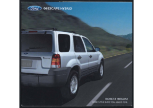 2006 Ford Escape & Hybrid Mailer