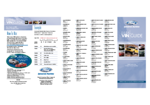 2004 Ford VIN Guide