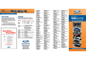 2006 Ford VIN Guide