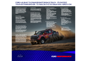 2022 Ford Ranger Raptor Baja 1000 Product Card