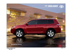 2008 Toyota Highlander Specs