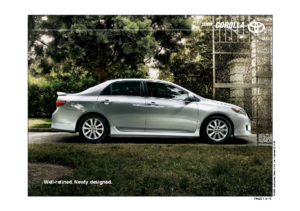2009 Toyota Corolla Specs