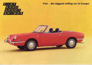 1970 Fiat 850 Sport Spider USA
