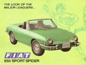 1971 Fiat 850 Spor Spider USA
