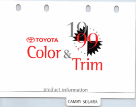 1999 Toyota Camry Solara Color & Trim