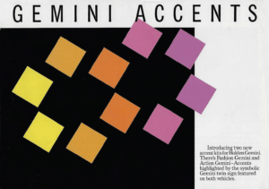 1985 Holden RB Gemini Accents (Aus)