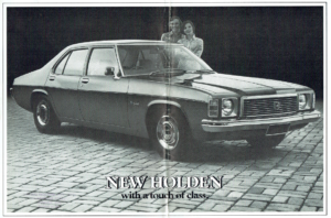 1975 Holden HJ Data Sheet (Aus)