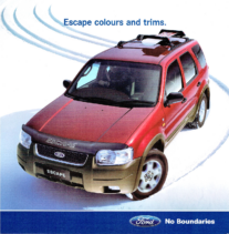 2005 Ford ZB Escape – Colours & Trim (Aus)