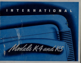 1941 International K4 & K5 Trucks